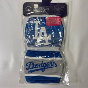 Dodgers Adult Face Cover Masks 2 Pack